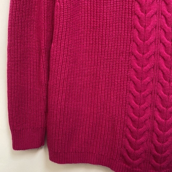 TALBOTS Pink Mock Neck Sweater Lamb’s Wool Women’s Size Small - Picture 5 of 15